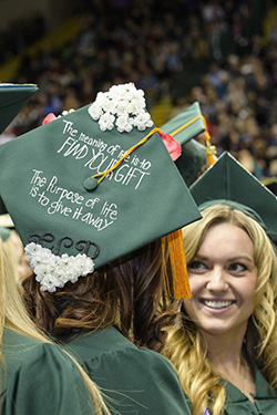 photo of graduates at commencement